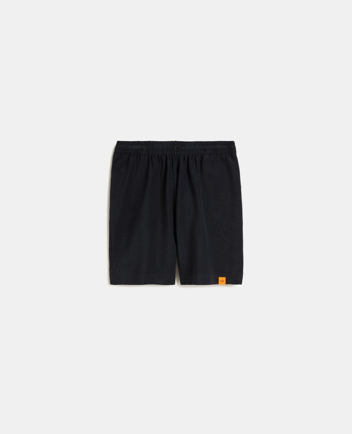 Sponge-look jersey shorts