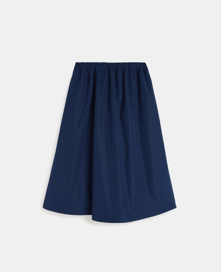 Cotton poplin skirt-pants