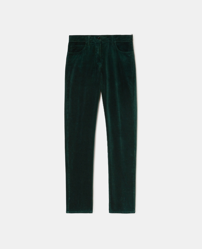 5-pocket garment-dyed corduroy pants