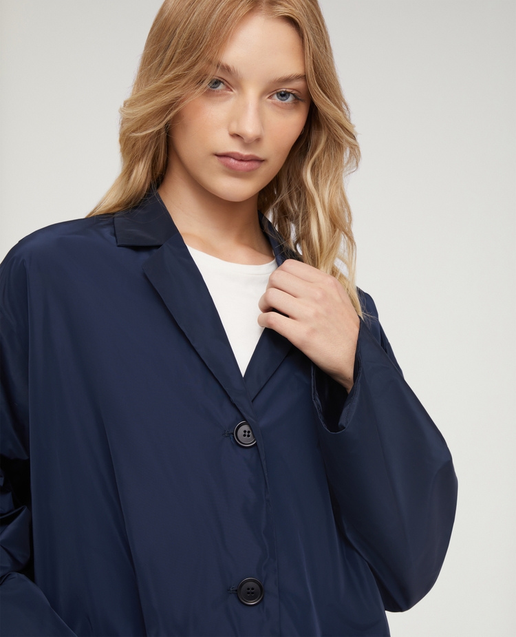 Erhvervelse aflange Sanktion Taffeta jacket with kimono cut navy donna | ASPESI